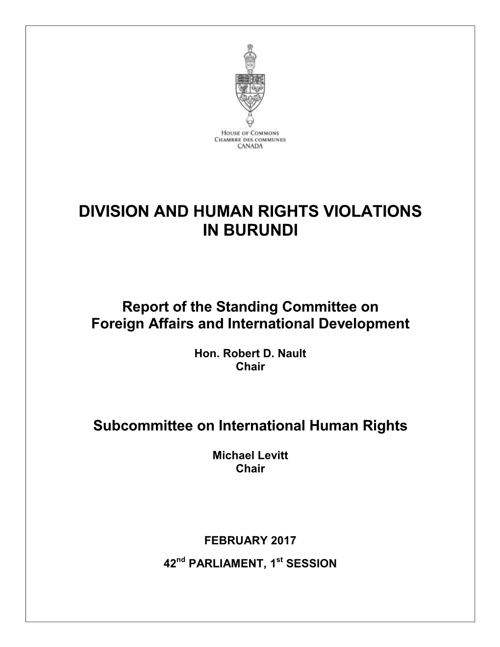 Human Rights Situation in Burundi