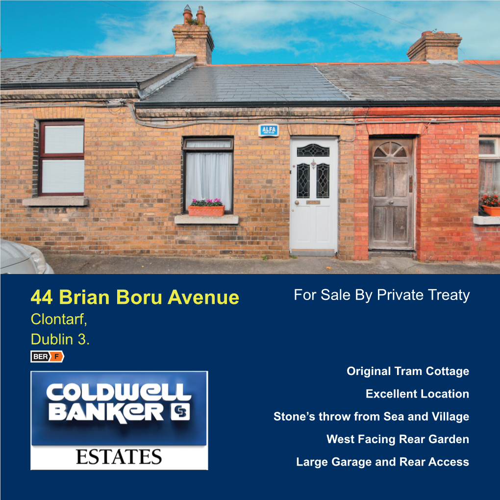 44 Brian Boru Avenue for Sale by Private Treaty Clontarf, Dublin 3