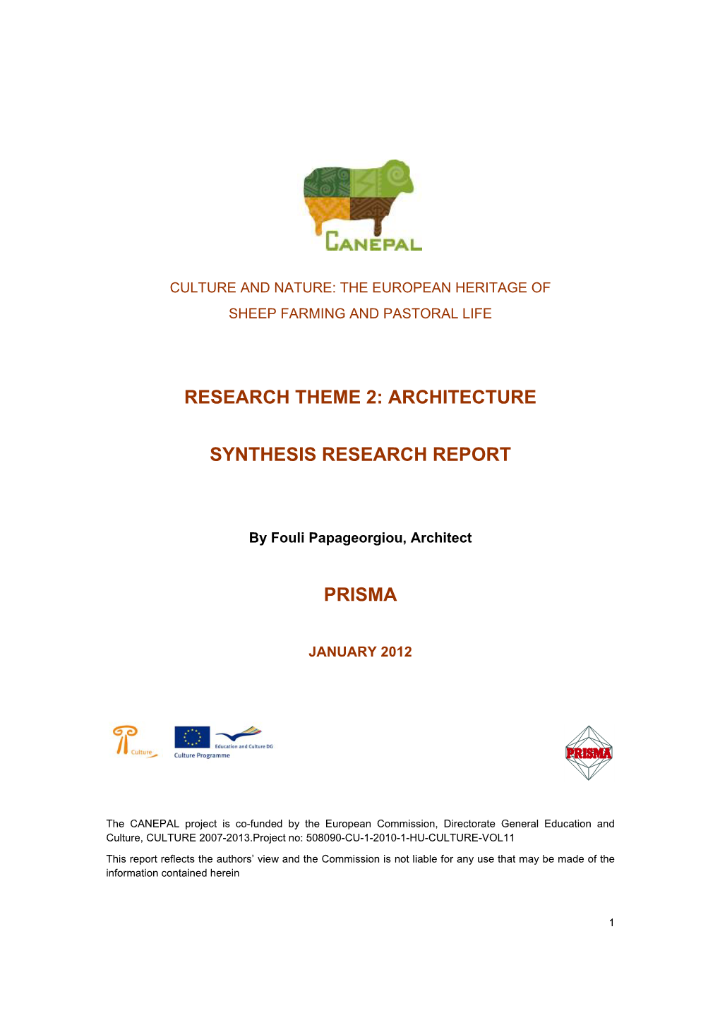 Research Theme 2: Architecture Synthesis Research Report