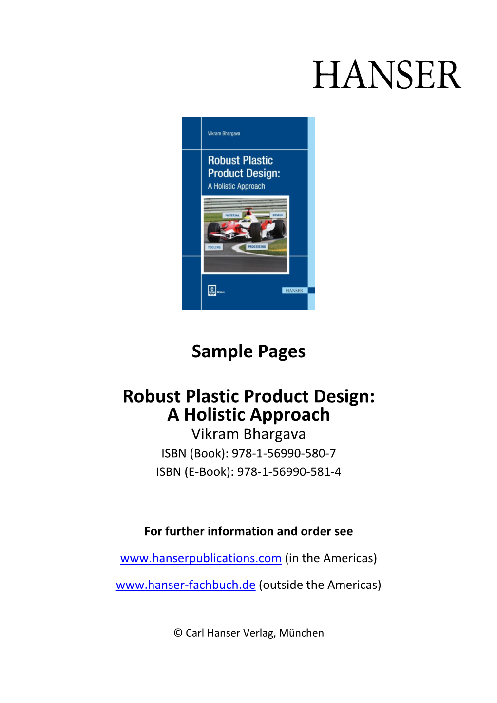 Sample Pages Robust Plastic Product Design: a Holistic Approach