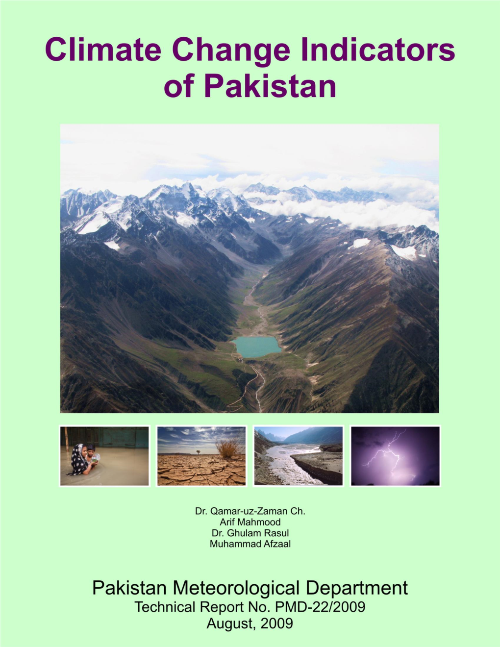 Report on Climate Change Indicators of Pakistan