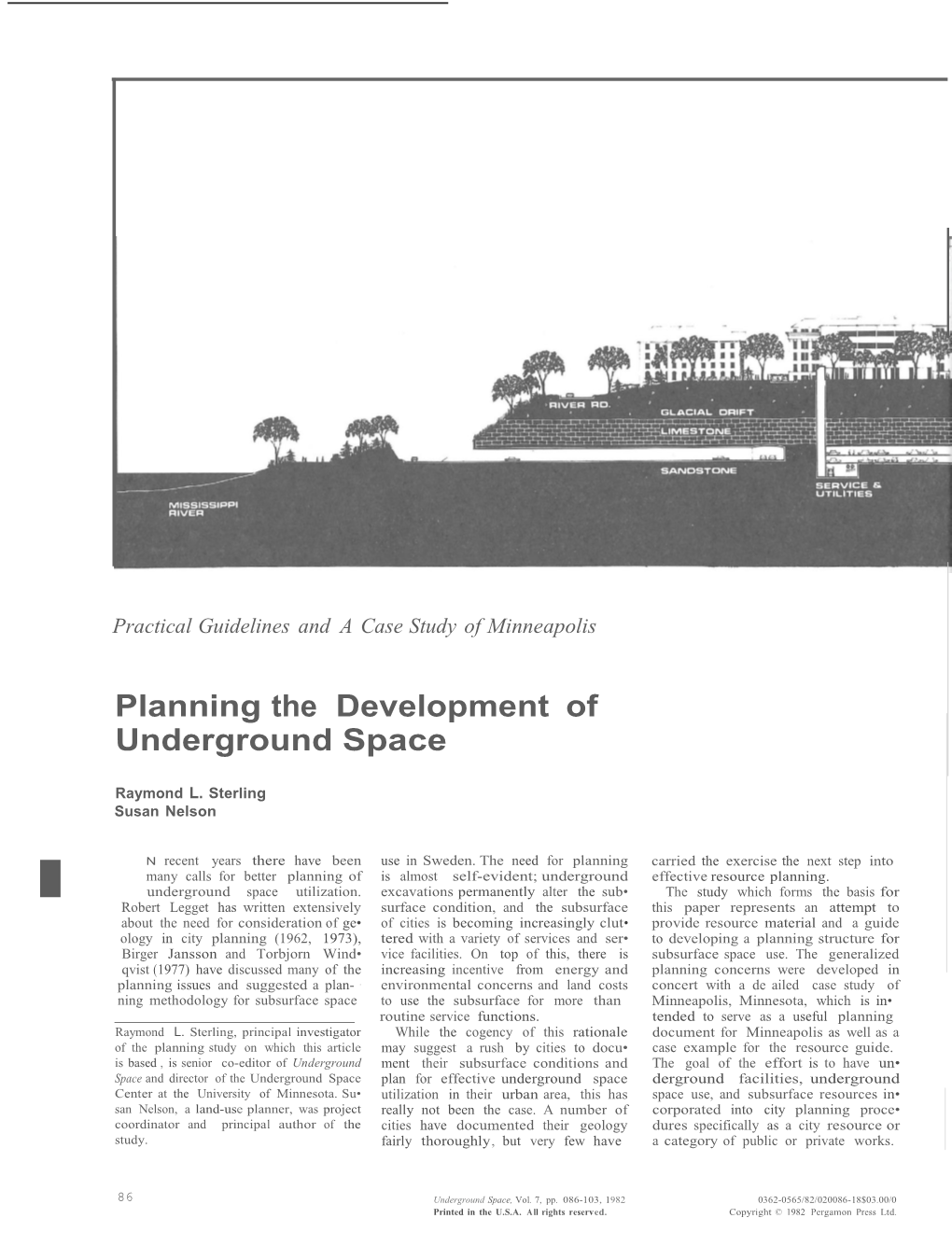 Planning the Development of Underground Space
