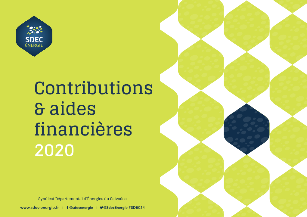 Contributions & Aides Financières 2020