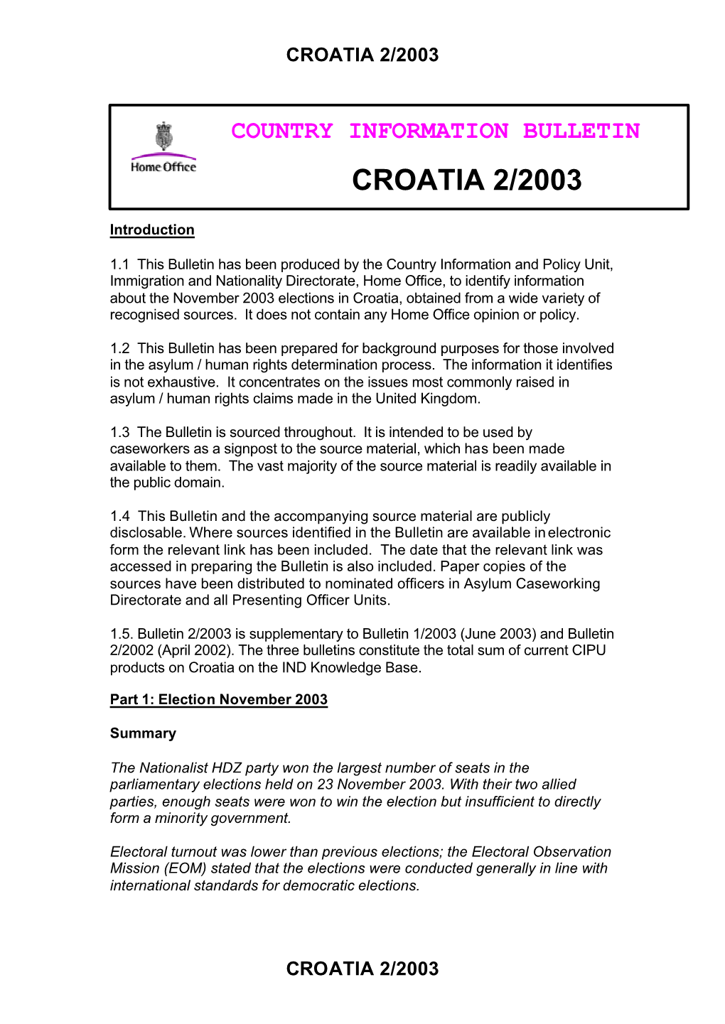 Croatia 2/2003