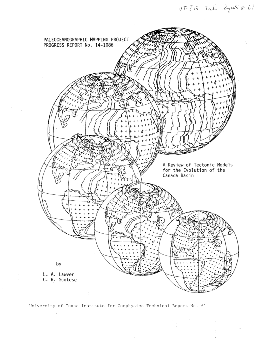 Lawver Scotese a Review of Tectonic Models for the Evolution of The