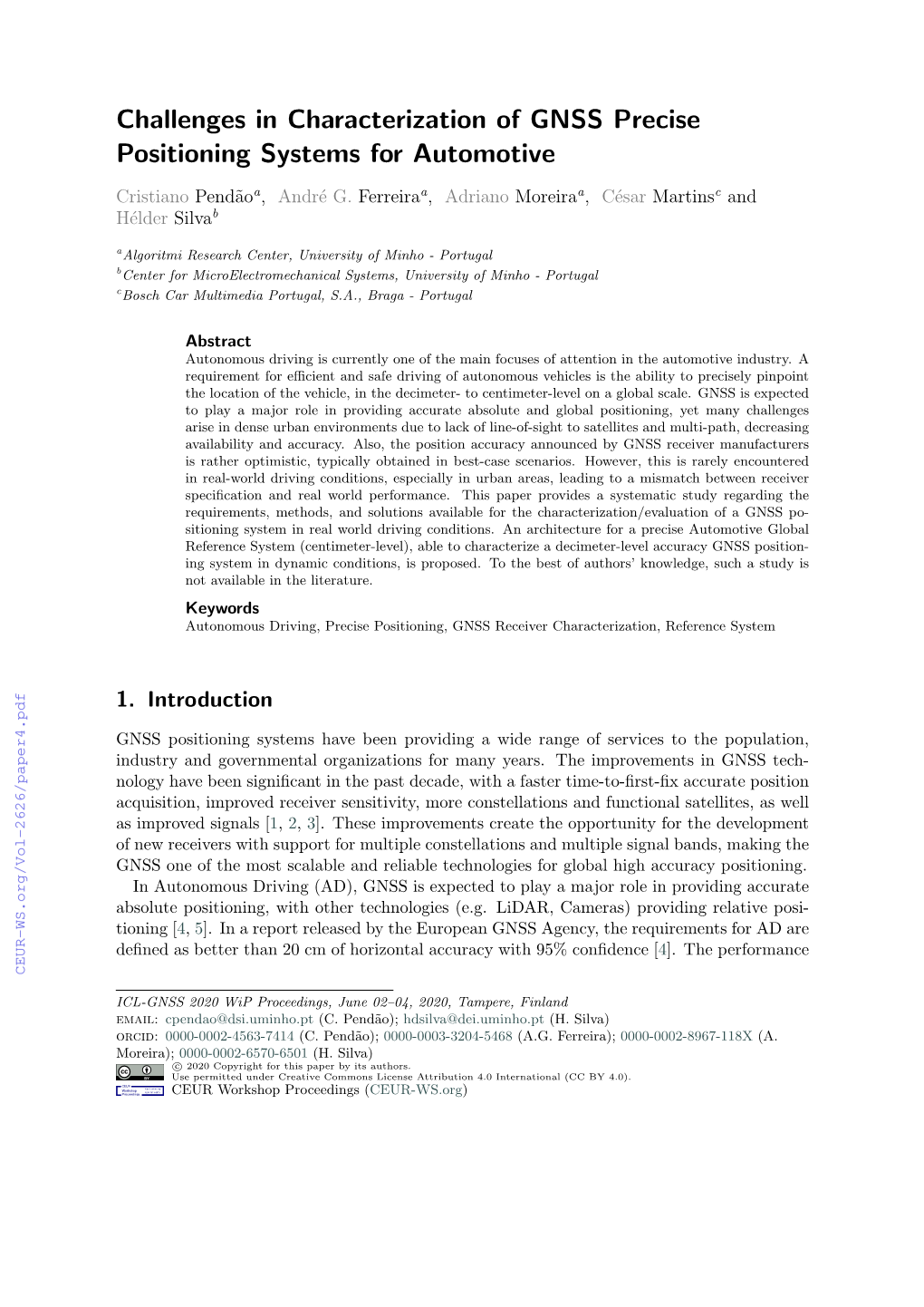 Challenges in Characterization of GNSS Precise Positioning Systems for Automotive