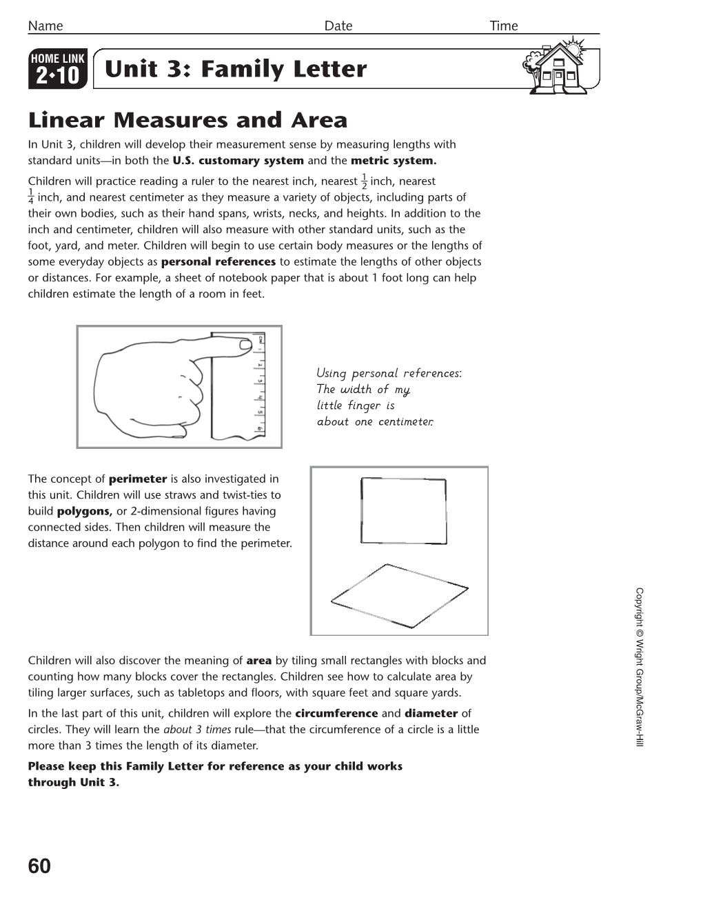 Unit 3: Family Letter