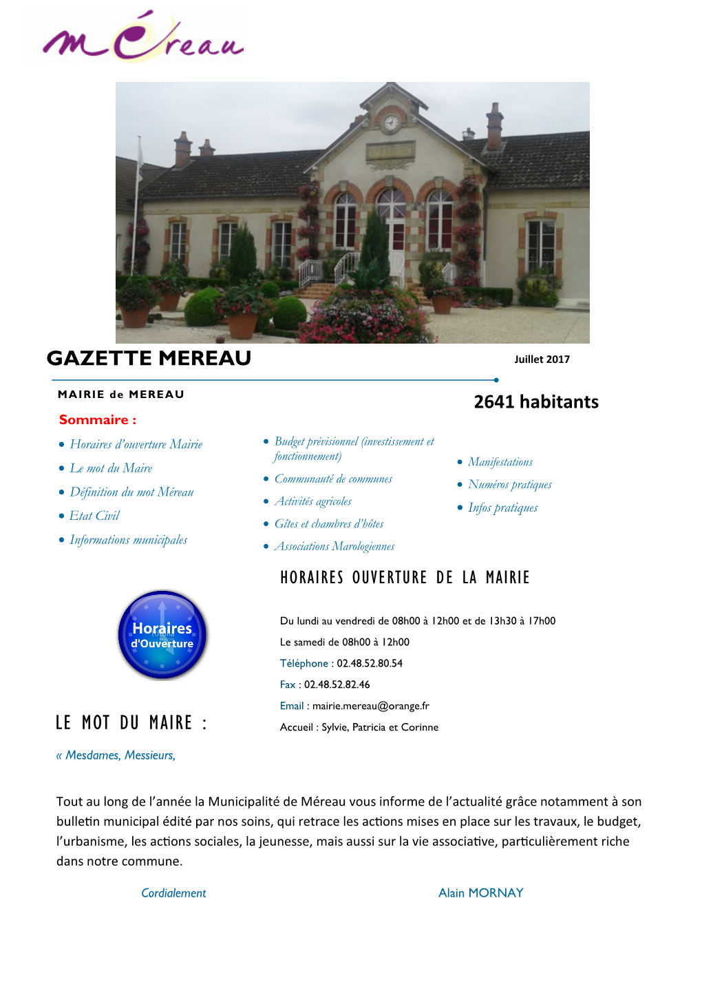 GAZETTE MEREAU Juillet 2017