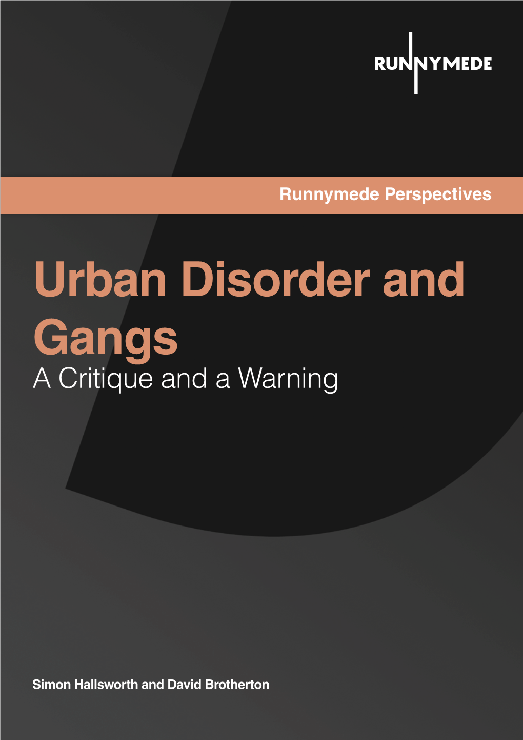 Urban Disorder and Gangs a Critique and a Warning