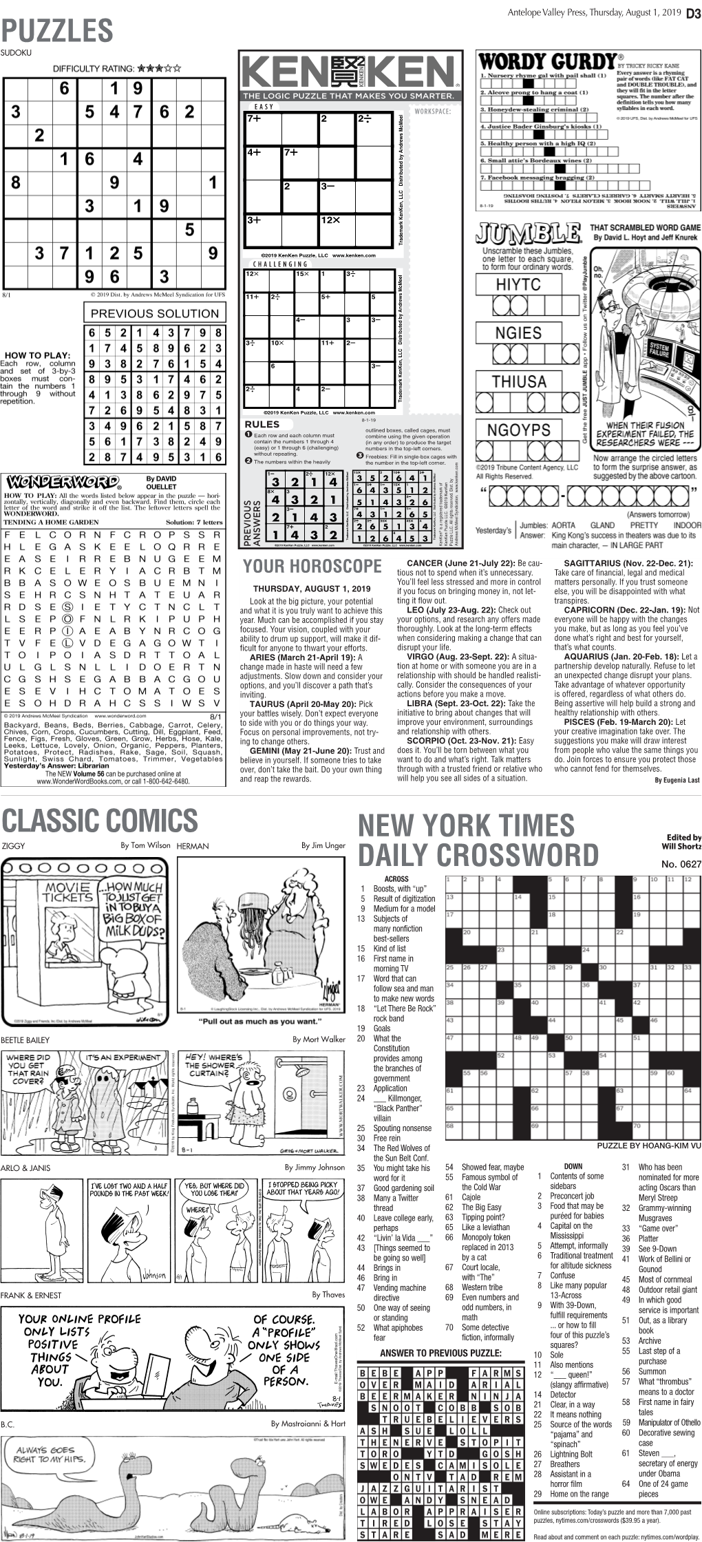 Classic Comics Puzzles