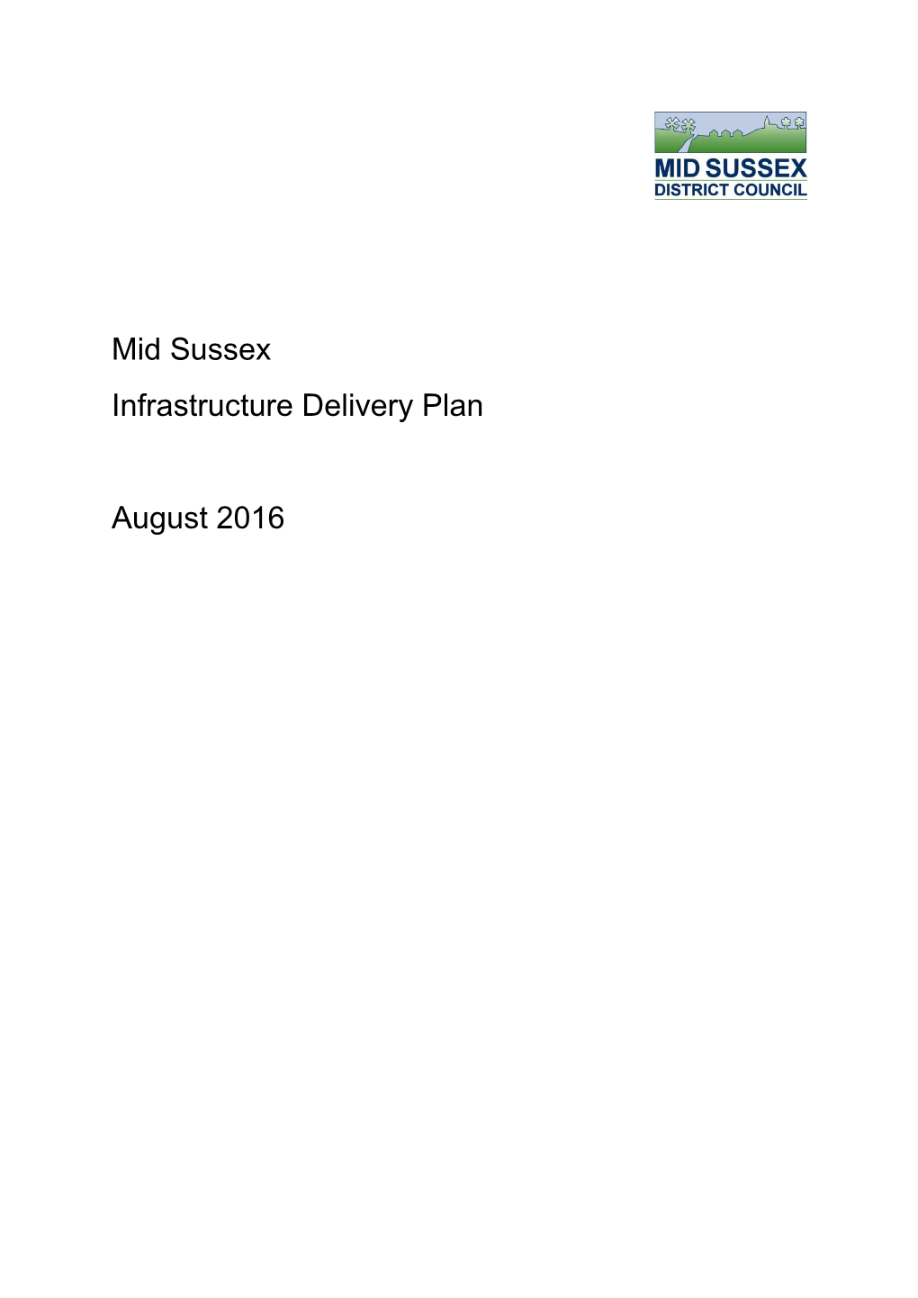 Mid Sussex Infrastructure Delivery Plan