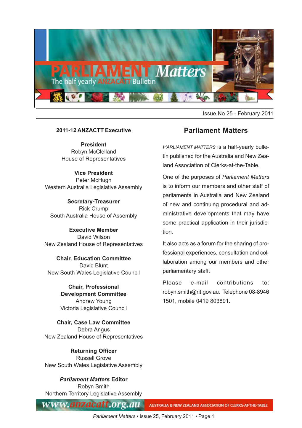 Parl Matters Issue 25