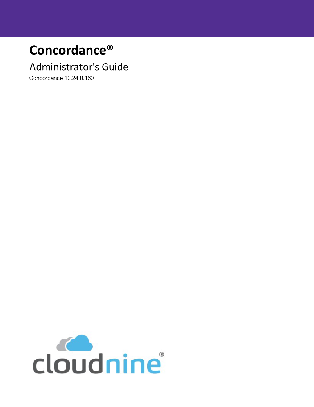 Concordance Administrator's Guide