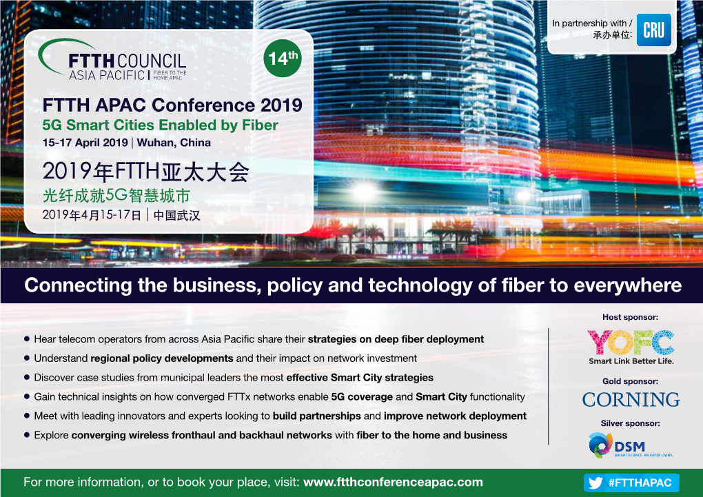 Download the FTTH APAC 2019 Brochure Here