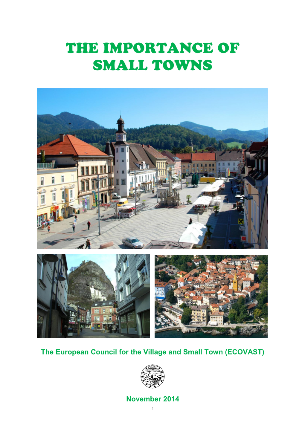 ECOVAST Importance of Small Towns.Pdf