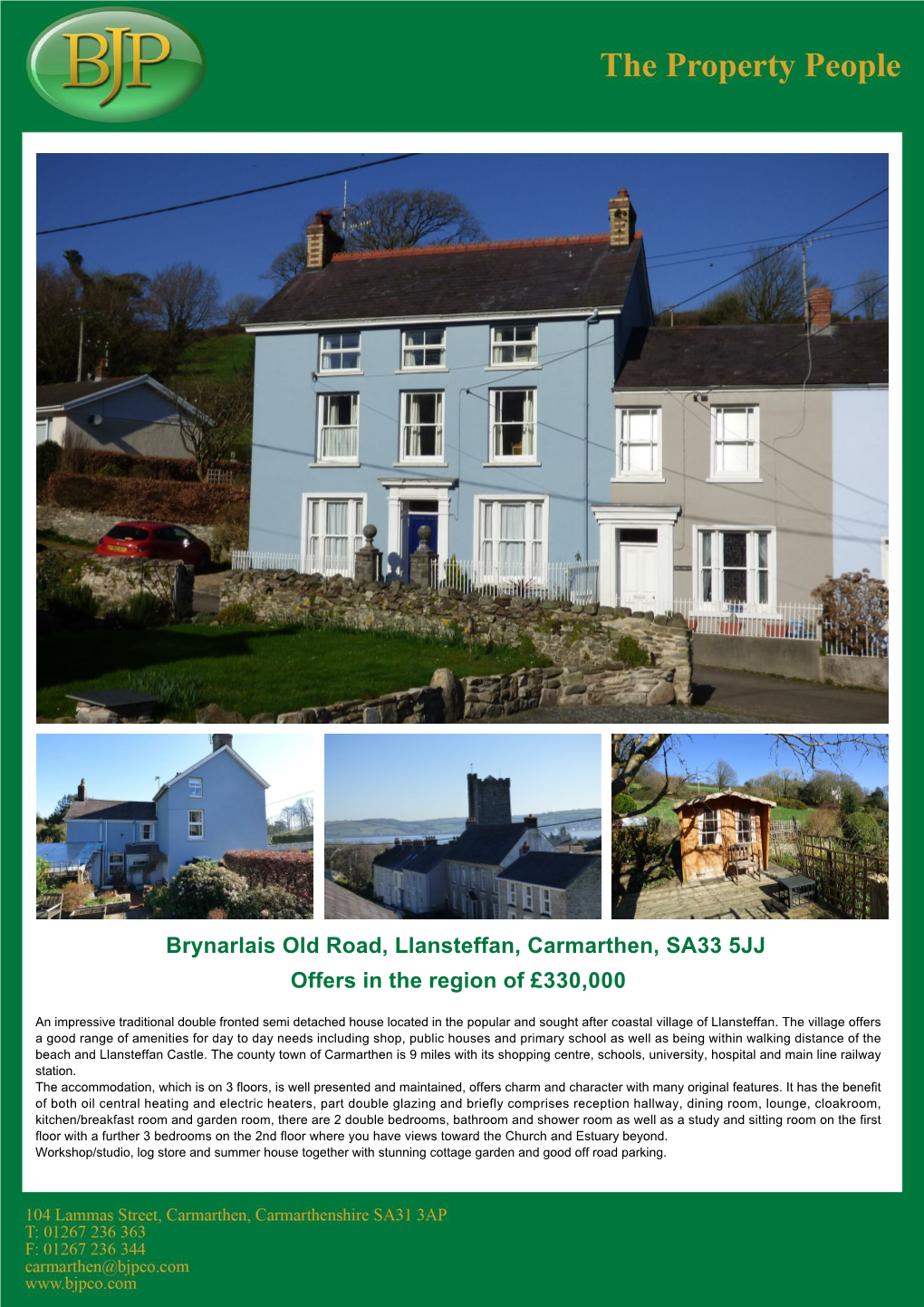 Old Road, Llansteffan, Carmarthen, SA33 5JJ Offers in the Region of £330,000