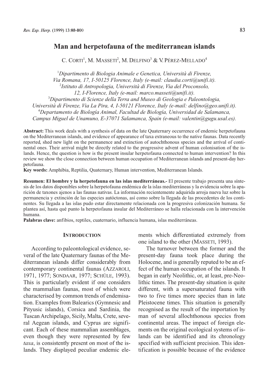 Man and Herpetofauna of the Mediterranean Islands