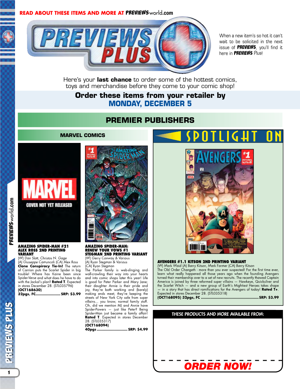 PREVIEWS Plus!