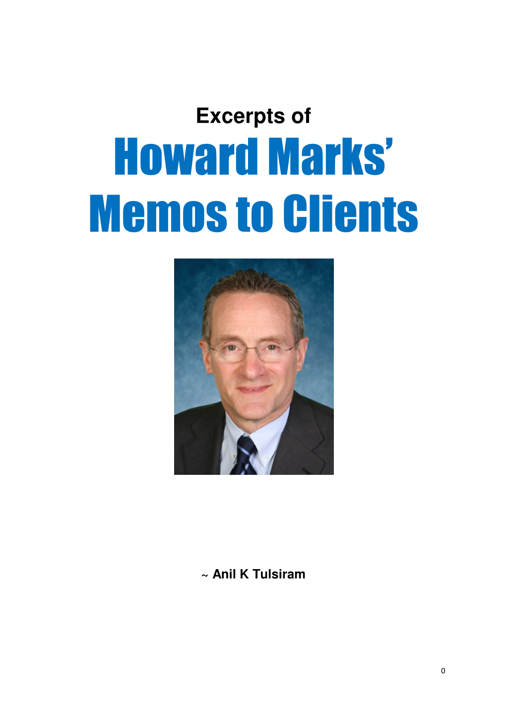 Howard Marks' Memos to Clients
