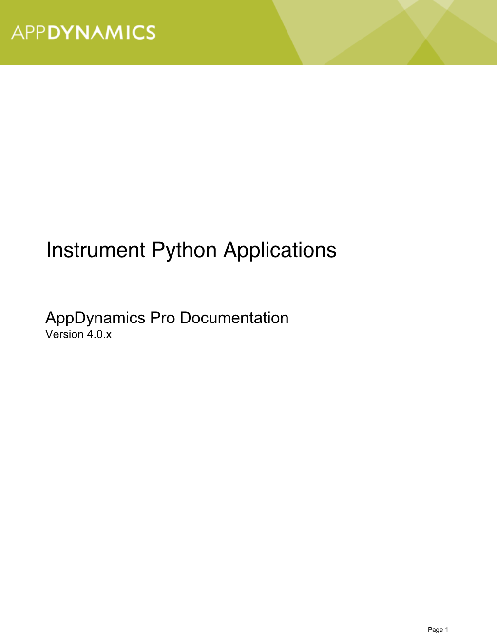 Instrument Python Applications