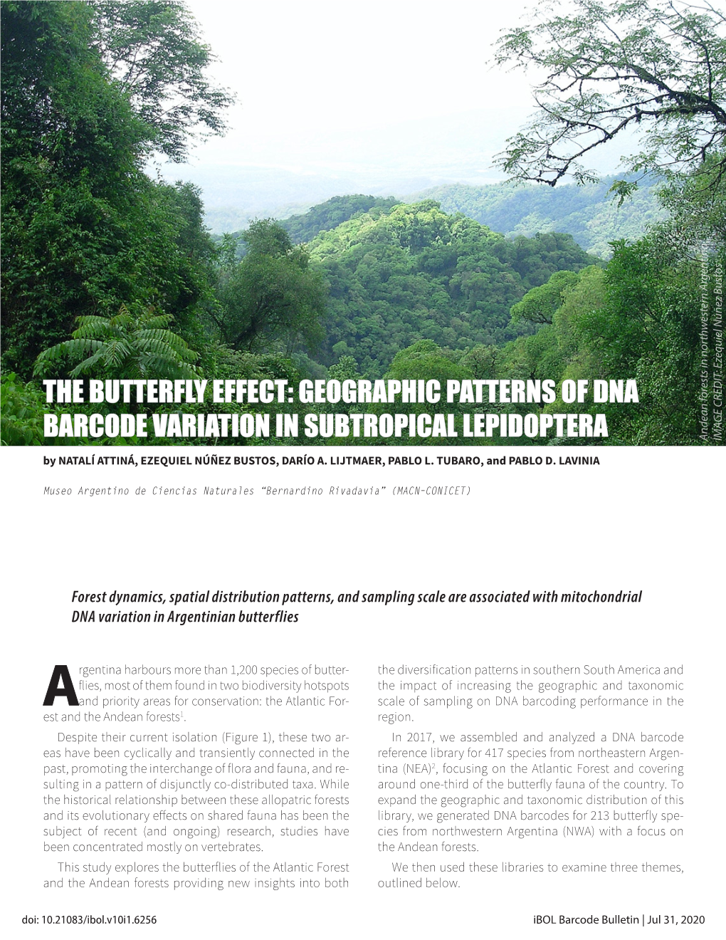 The Butterfly Effect: Geographic Patterns of Dna