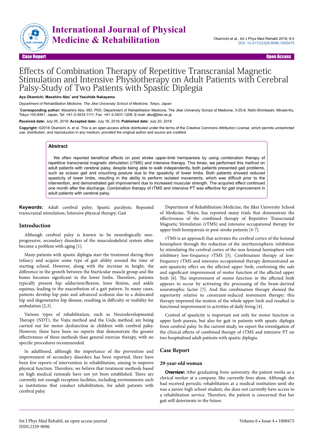Effects of Combination Therapy of Repetitive Transcranial Magnetic