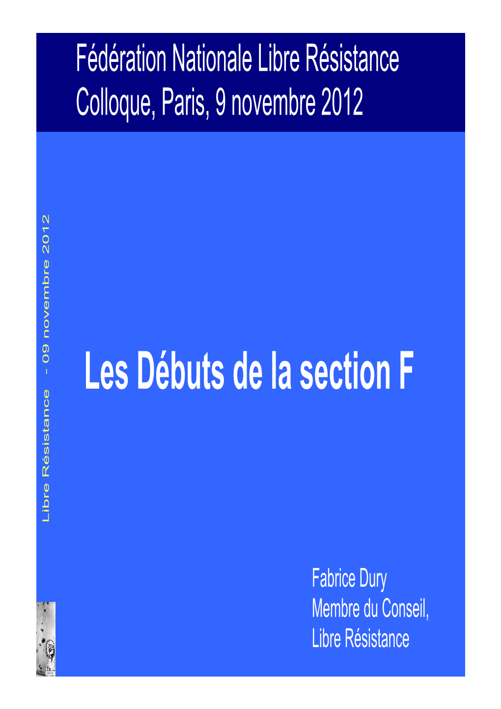 Présentation Fabrice Dury