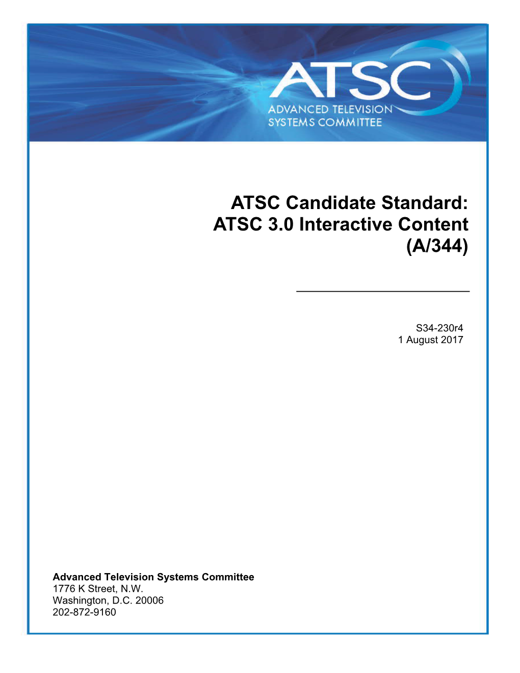 ATSC S34-4 Application Runtime Environment