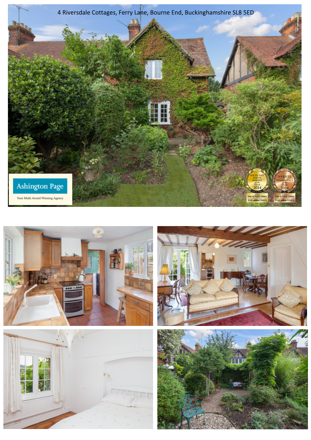 4 Riversdale Cottages, Ferry Lane, Bourne End, Buckinghamshire SL8 5ED