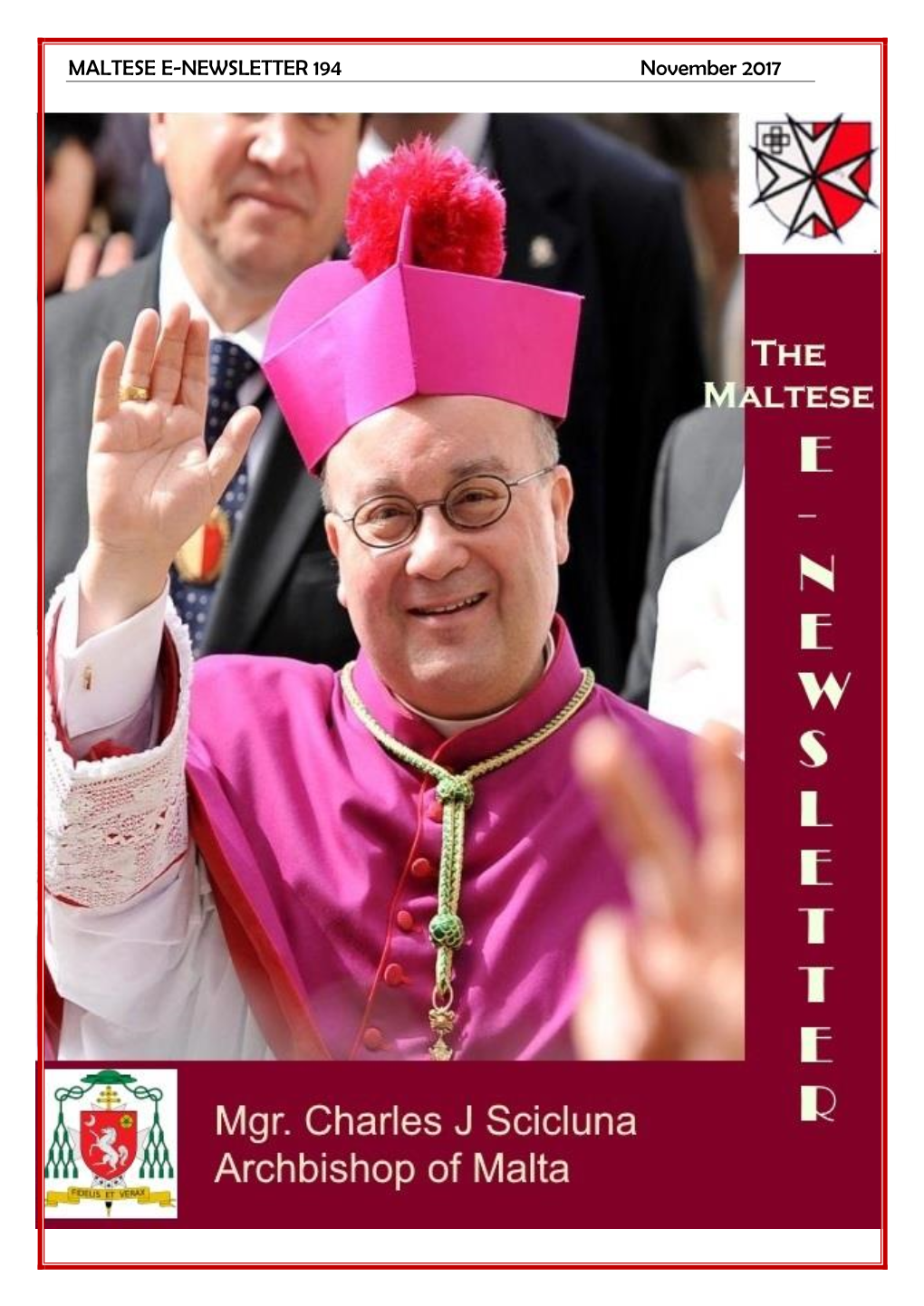 Biography of Mgr. Charles J Scicluna Archbishop of Malta