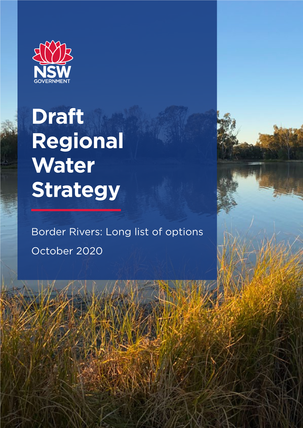 Border Rivers: Long List of Options October 2020 Published by NSW Department of Planning, Industry and Environment
