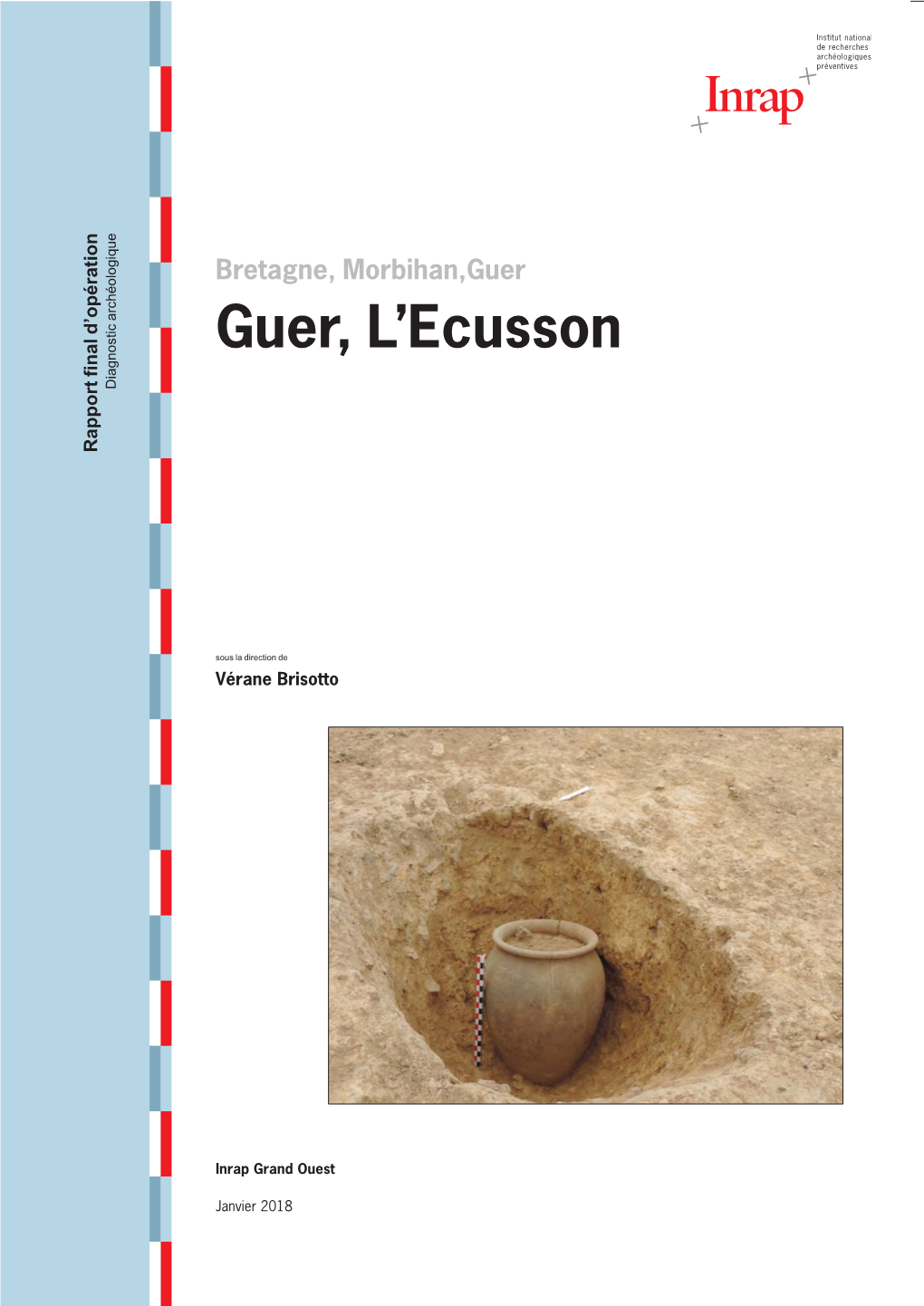 Guer, L'ecusson Rapport De Diagnostic 56075 Code INSEE — Nr Site