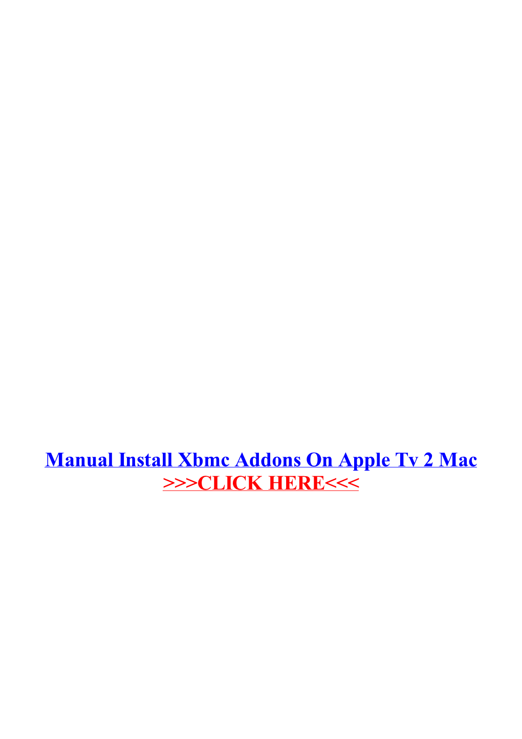 Manual Install Xbmc Addons on Apple Tv 2 Mac V14.2 "Helix" Will Be the Last Version of Kodi to Run on the Apple TV 2