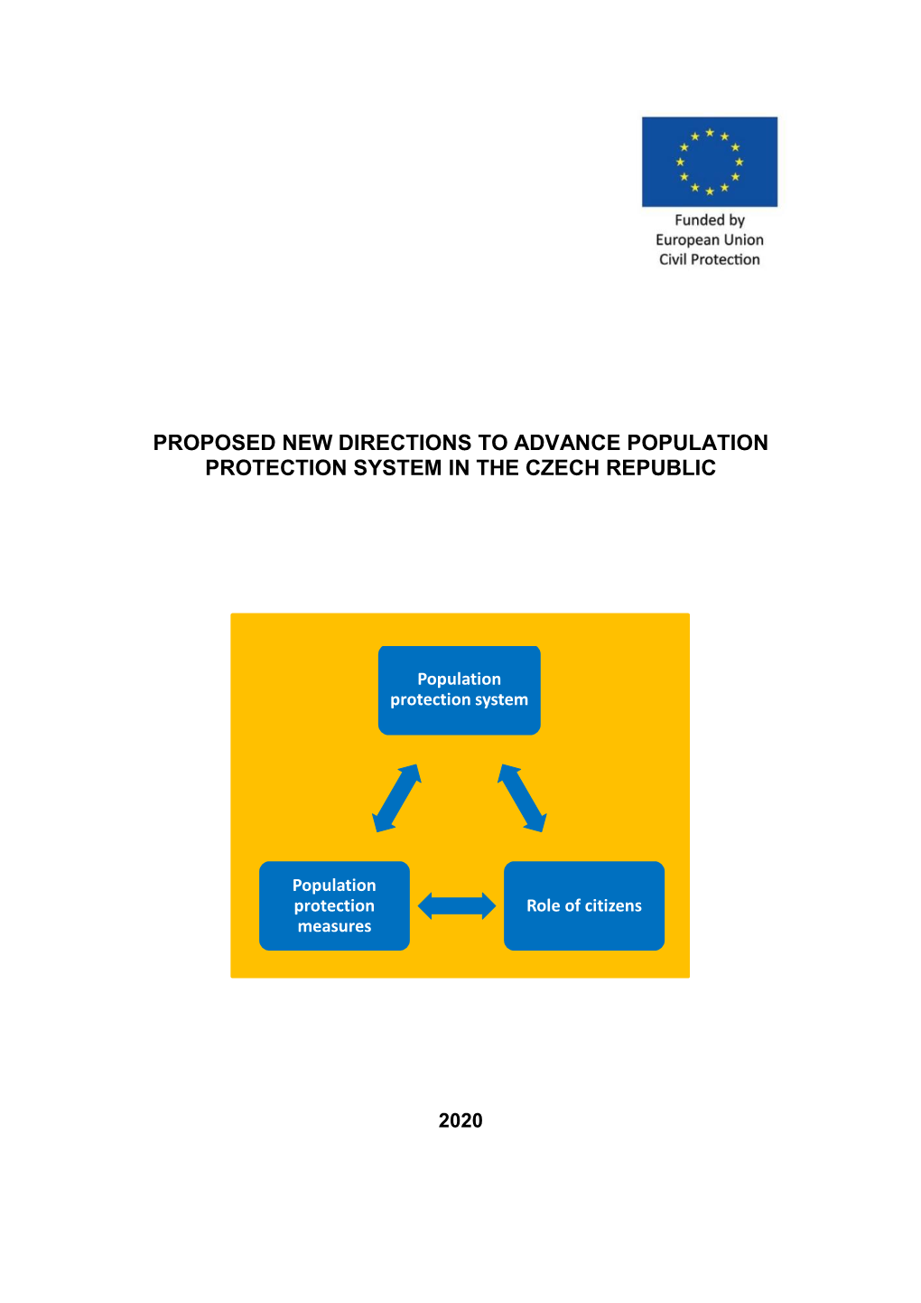 Proposed New Directions to Advance Population Protection System in the Czech Republic