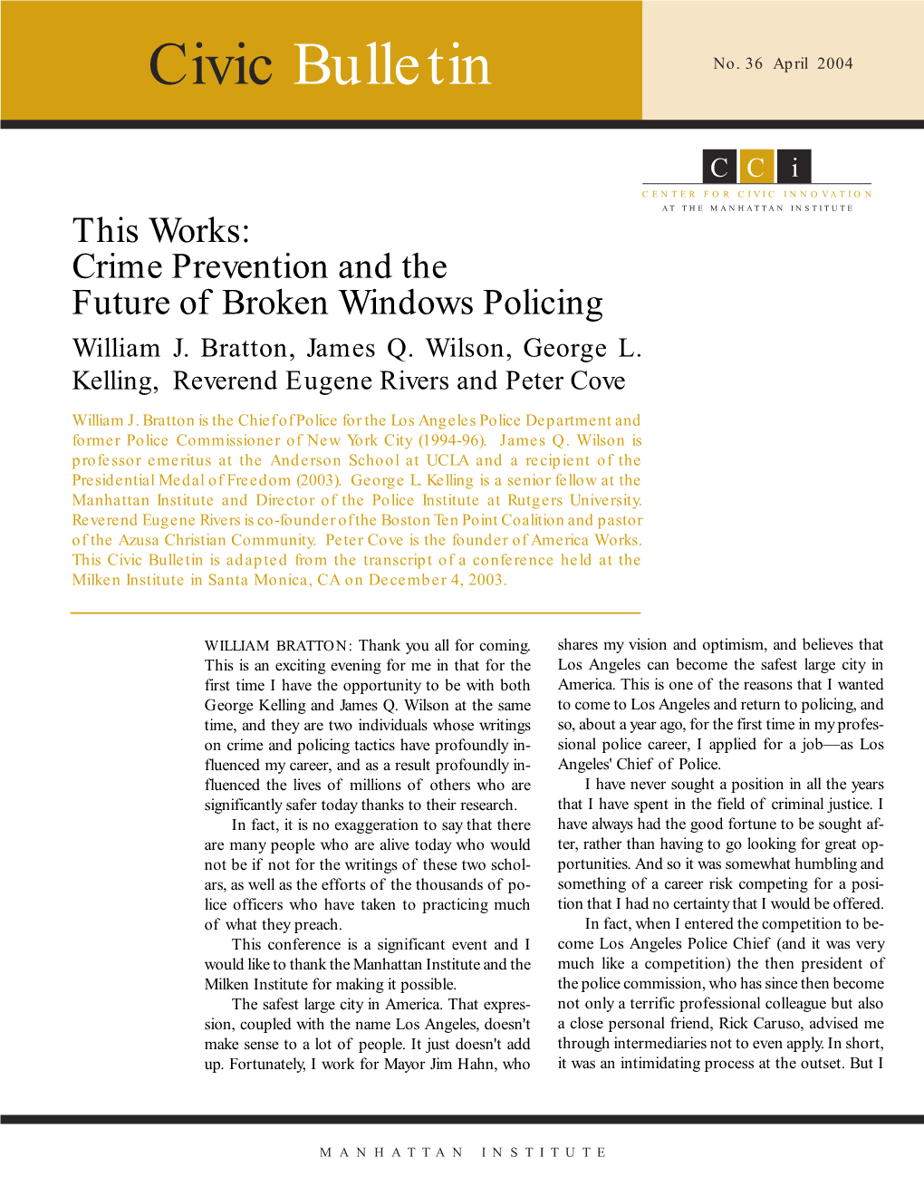 This Works:Crime Prevention and the Future of Broken Windows Policing