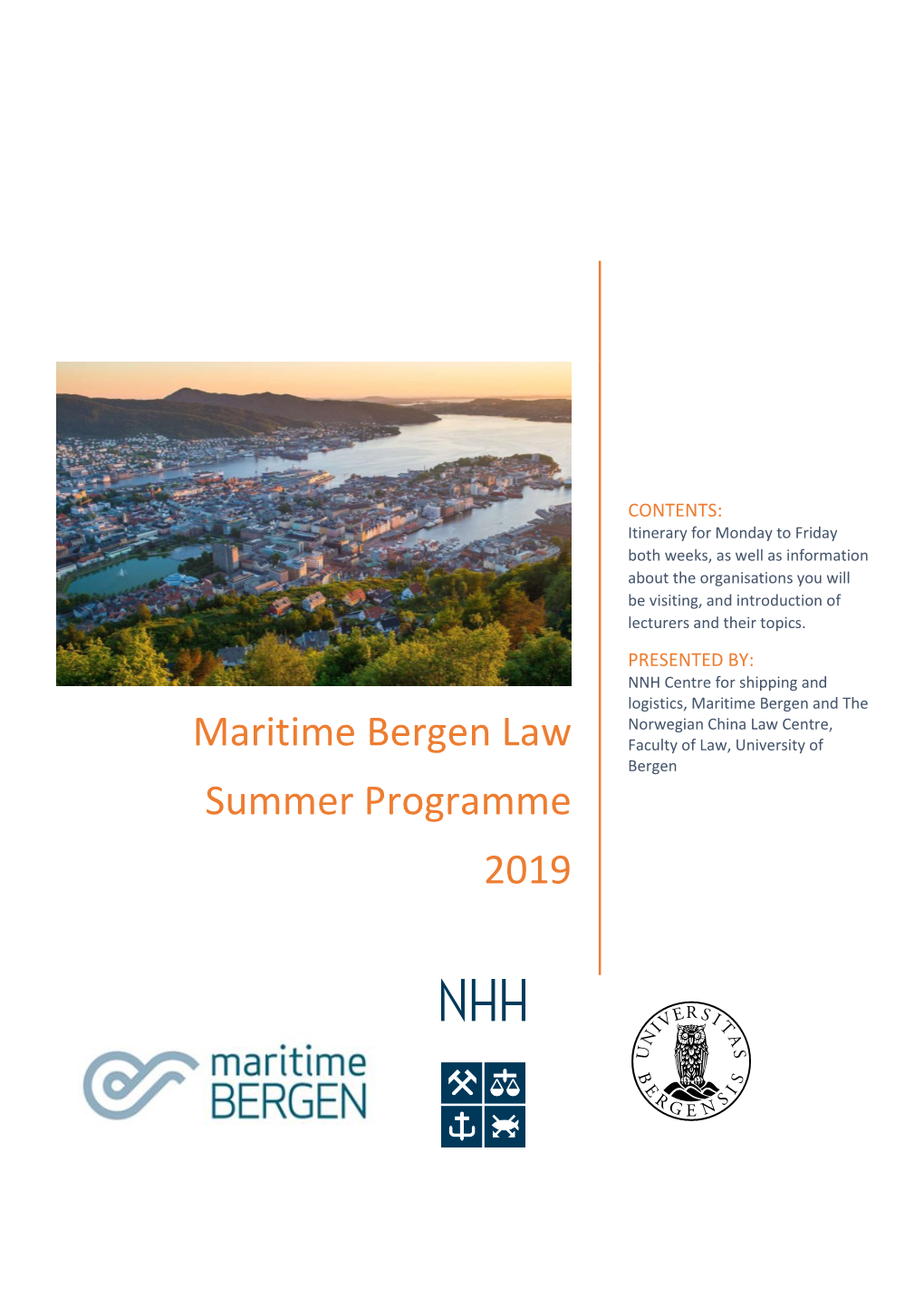 Maritime Bergen Law Summer Programme