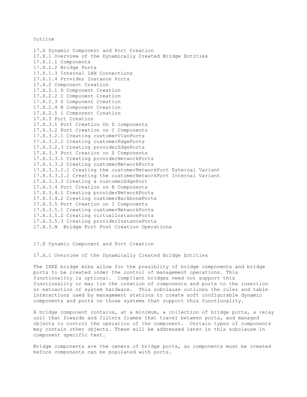 17.X Dynamic Component and Port Creation