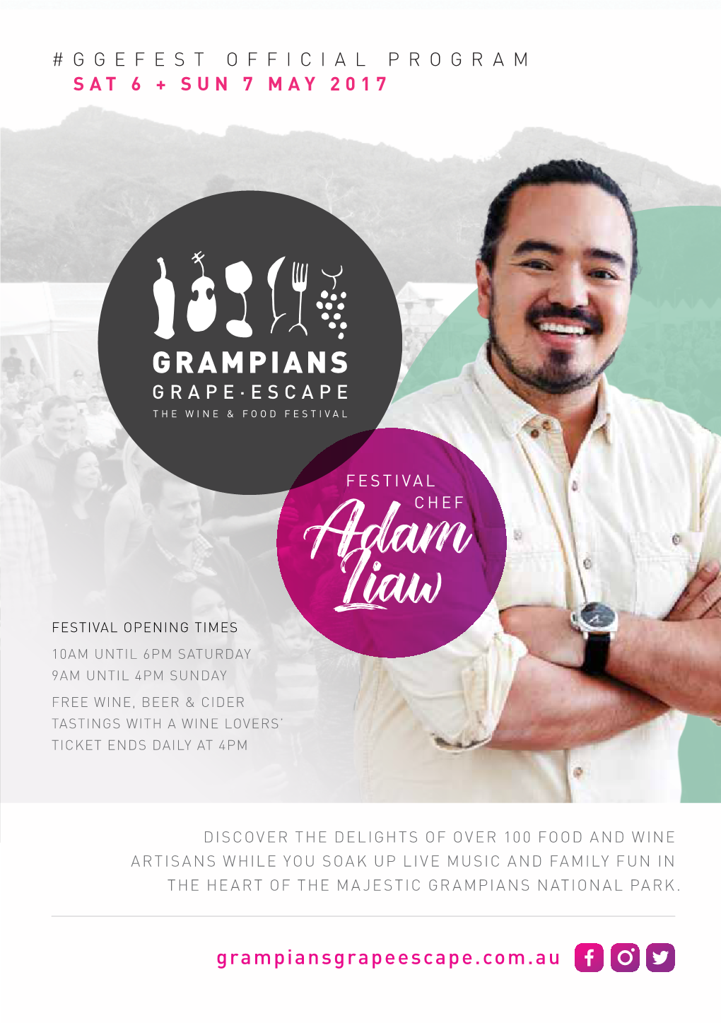 Adam Liaw Cooking Demonstration 3 Cake (MM) Until 12.00 This Weekend’S Integral Part of Winemaking in the Region