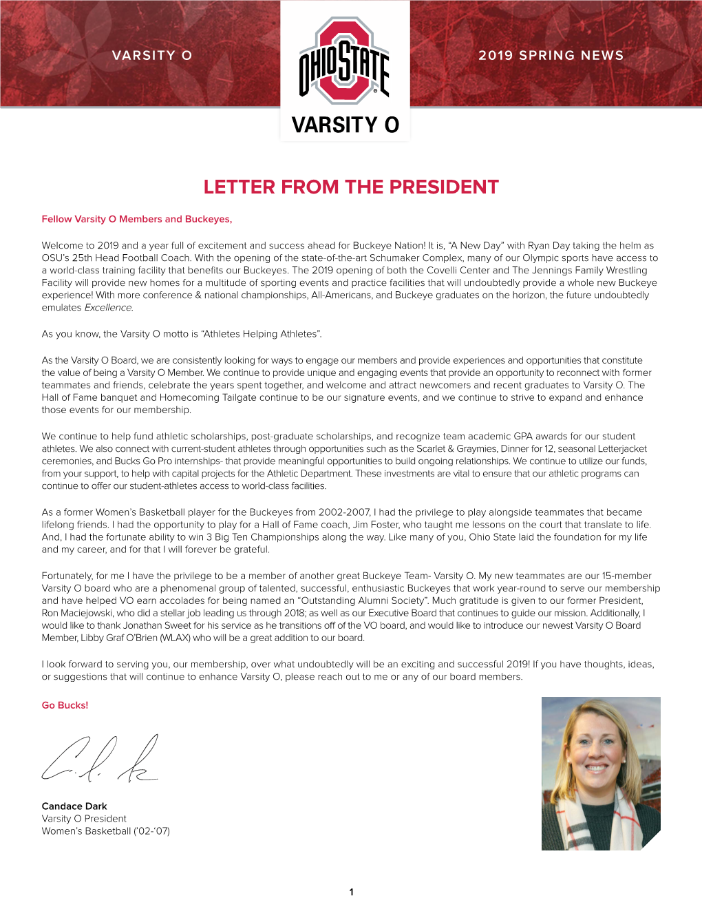 Letter from the President