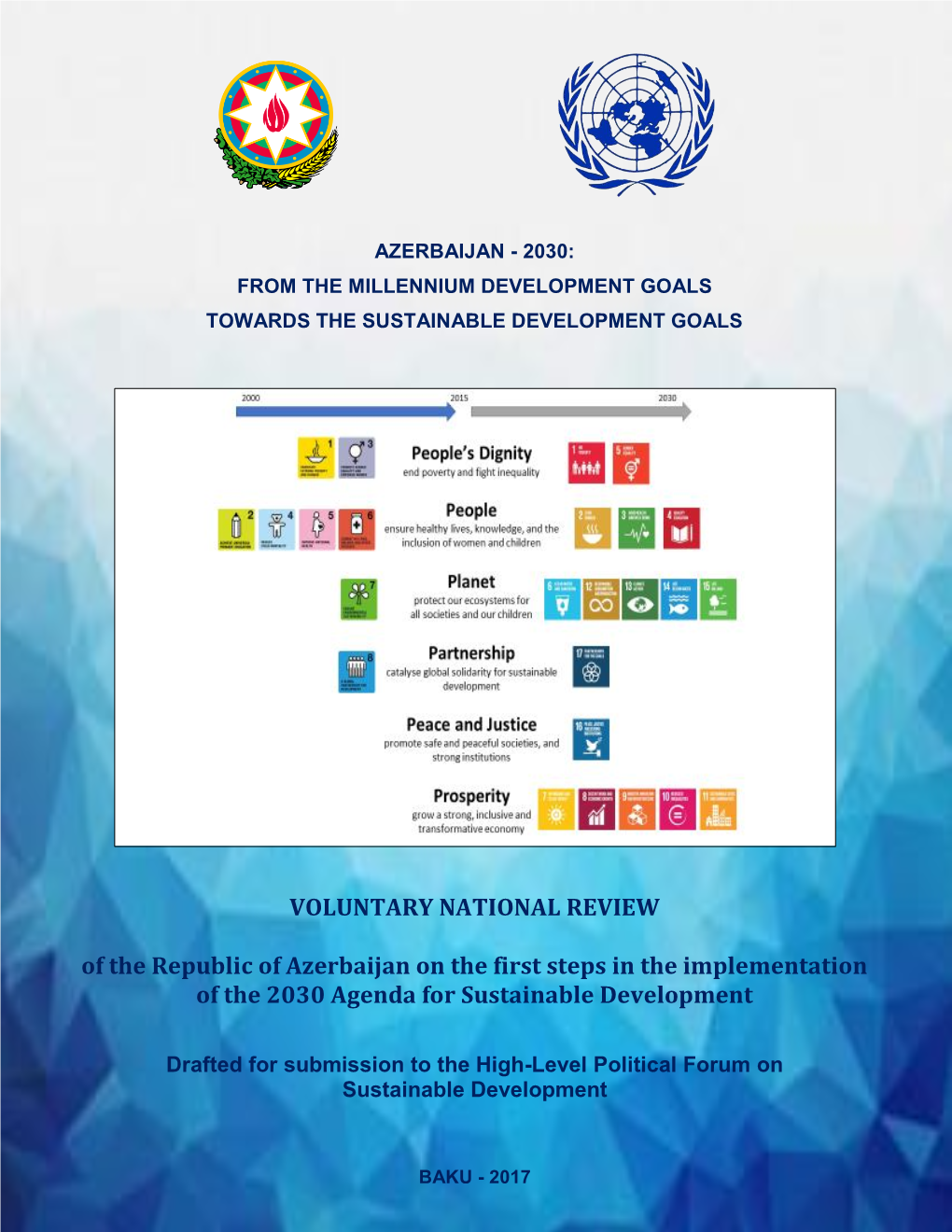 Azerbaijan - 2030: from the Millennium Development Goals Towards the Sustainable Development Goals