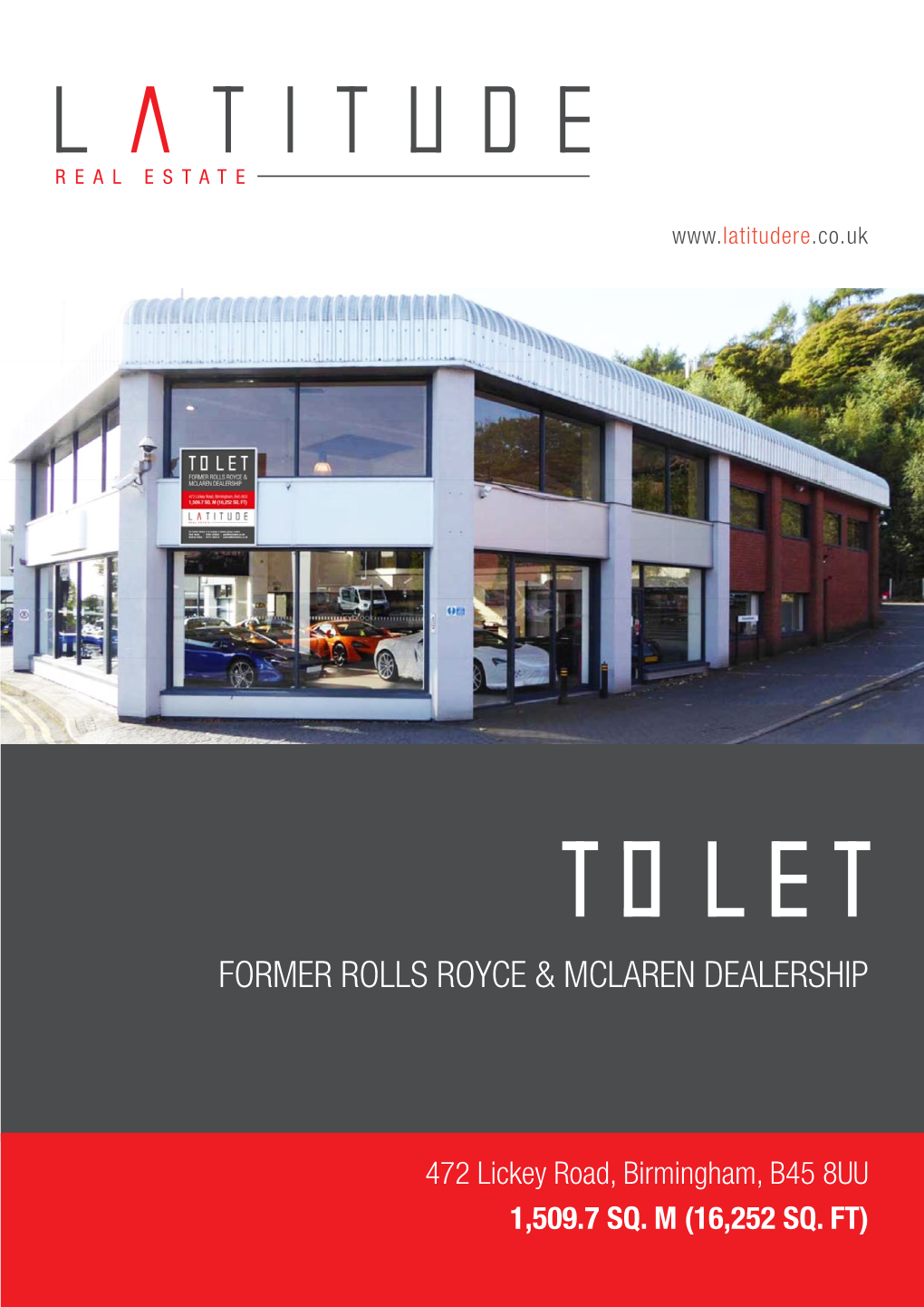 Former Rolls Royce & Mclaren Dealership