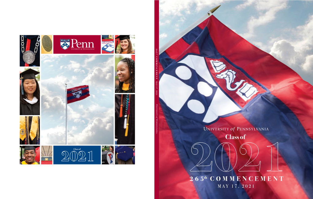 265Th Commencement Program 2021