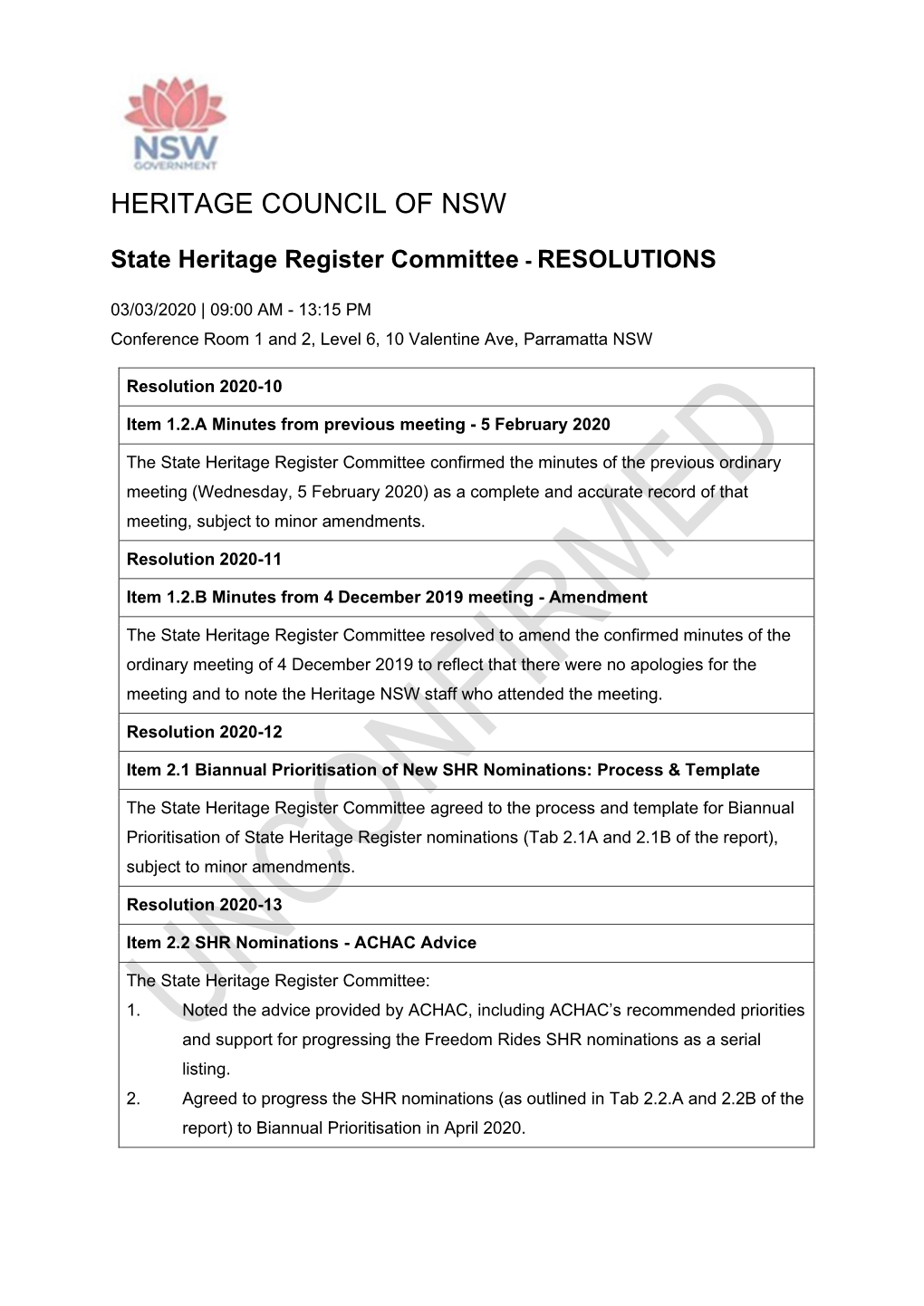 Heritage Council of Nsw