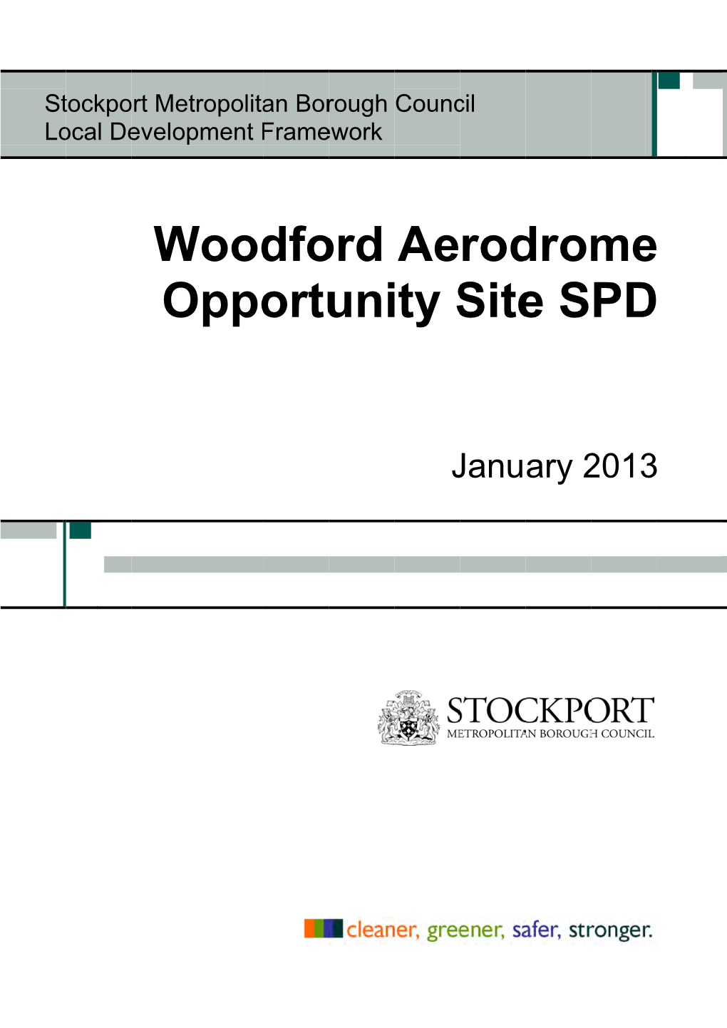 Woodford Aerodrome Opportunity Site SPD