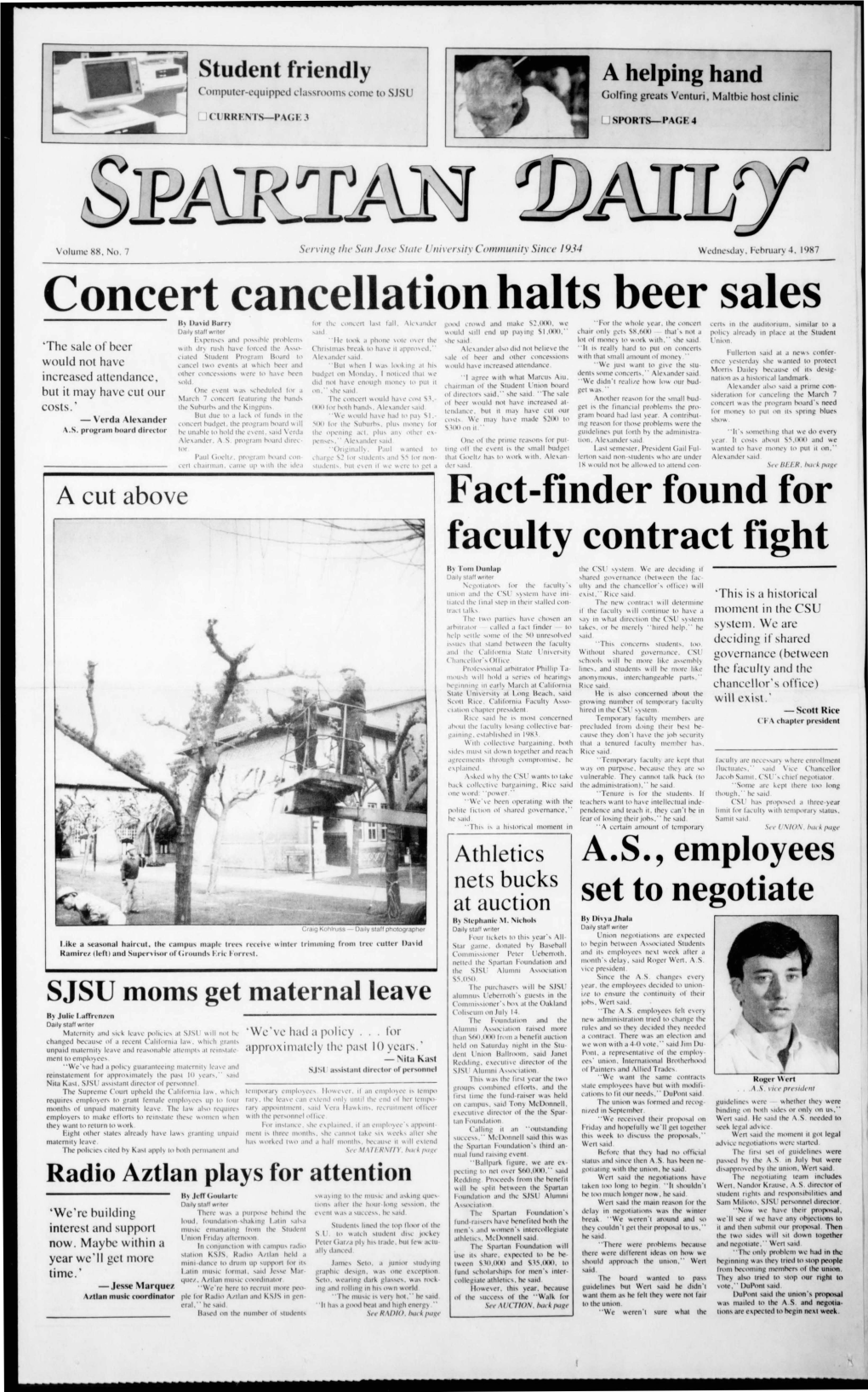 Concert Cancellation Halts Beer Sales by David Barry