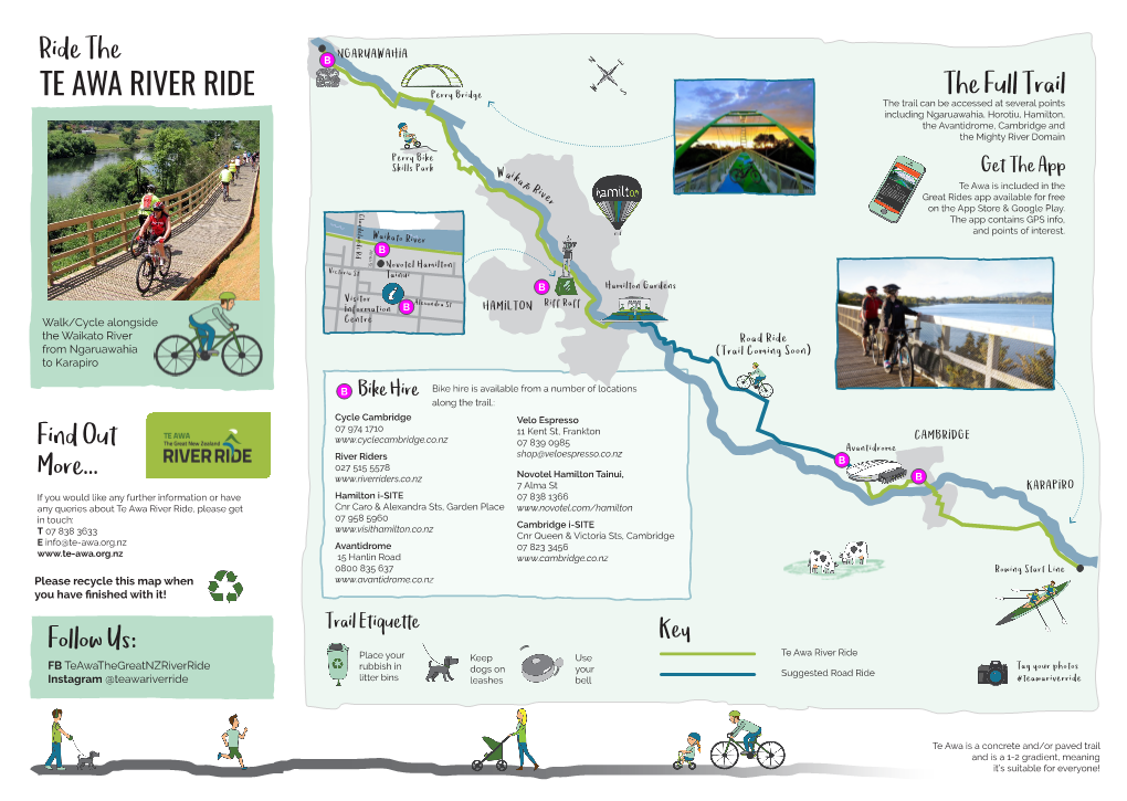 TE AWA RIVER RIDE Ride the Follow Us: Find out More... the Full Trail