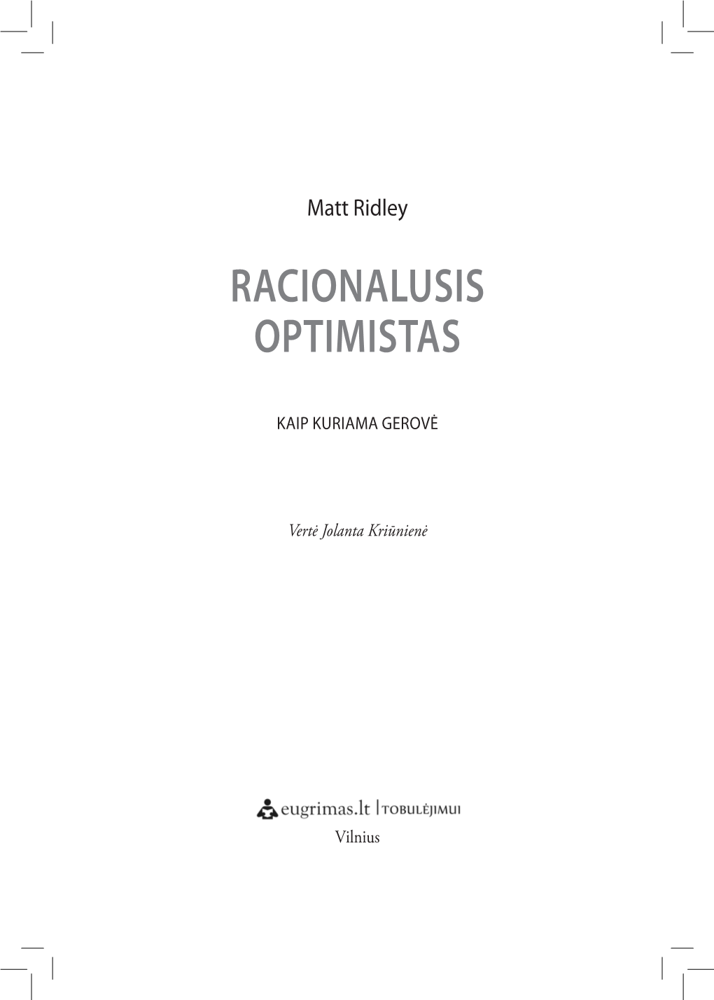 Racionalusis Optimistas