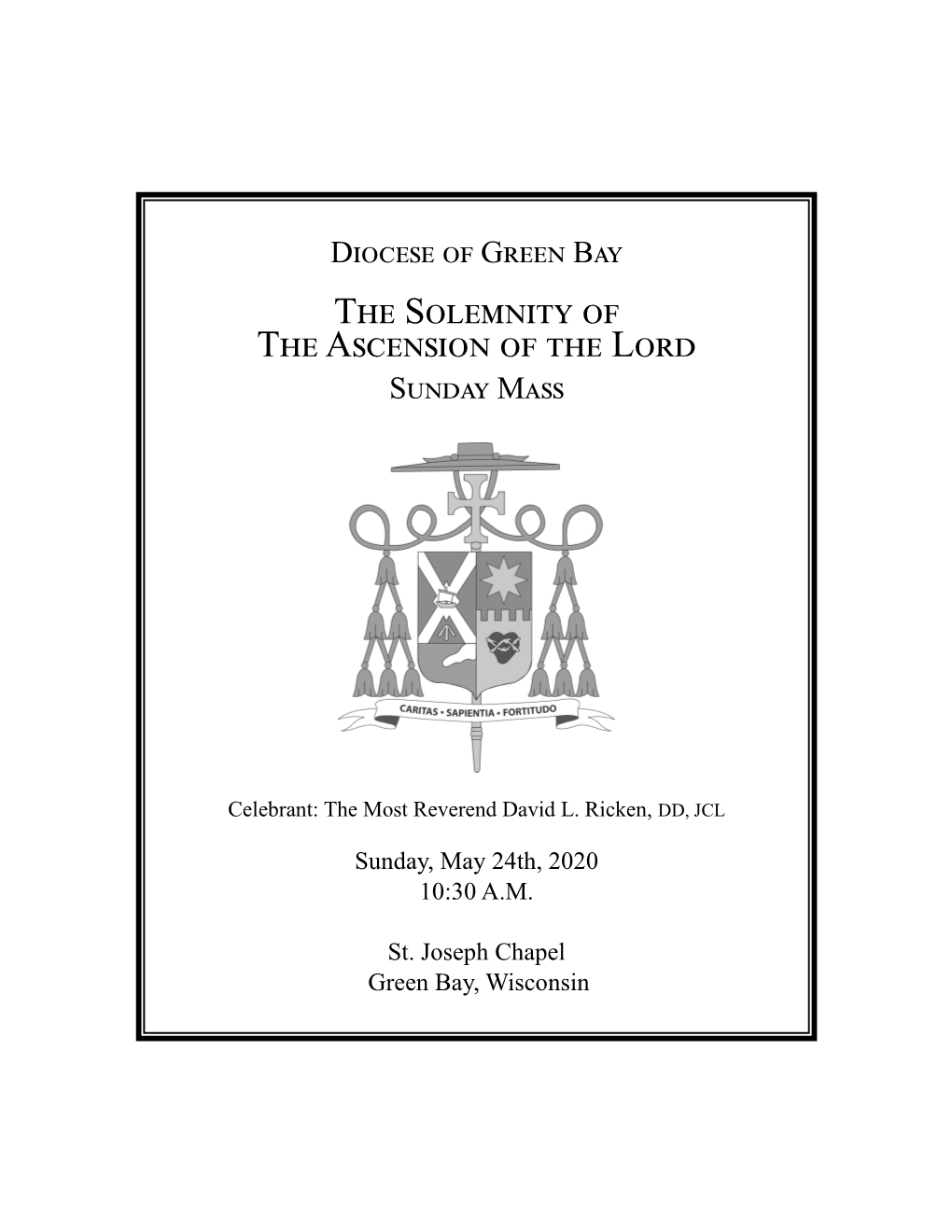 The Solemnity of the Ascension of the Lord