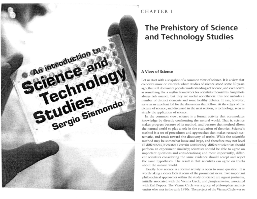 The Prehistory of Science and Technology Studies