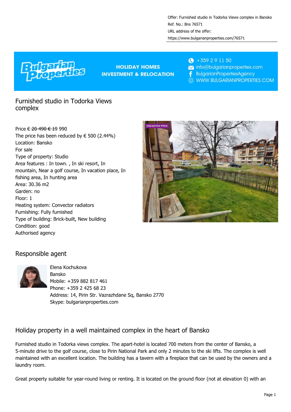 Bulgarian Properties for Sale and Rent